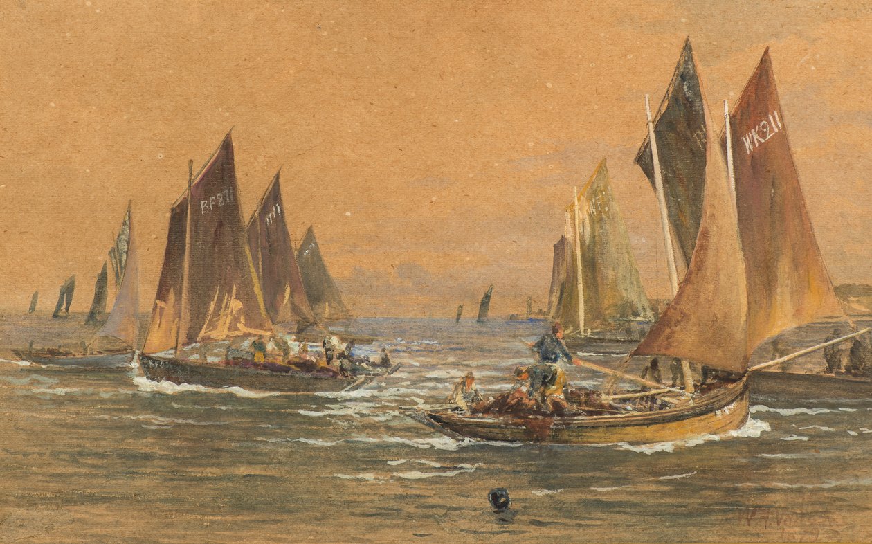 Rybářské lodě od William Fleming Vallance