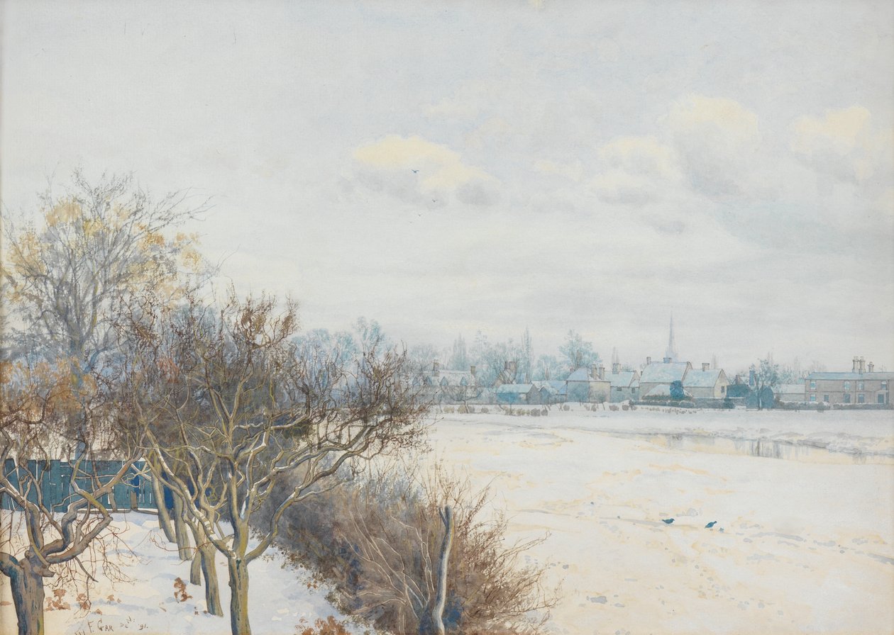 Zima v údolí Ouse, 1891 od William Fraser Garden