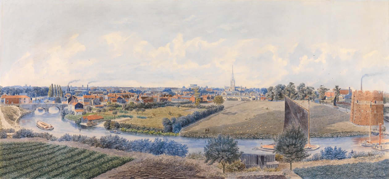 Jihovýchodní pohled na Norwich od William Frederick Austin