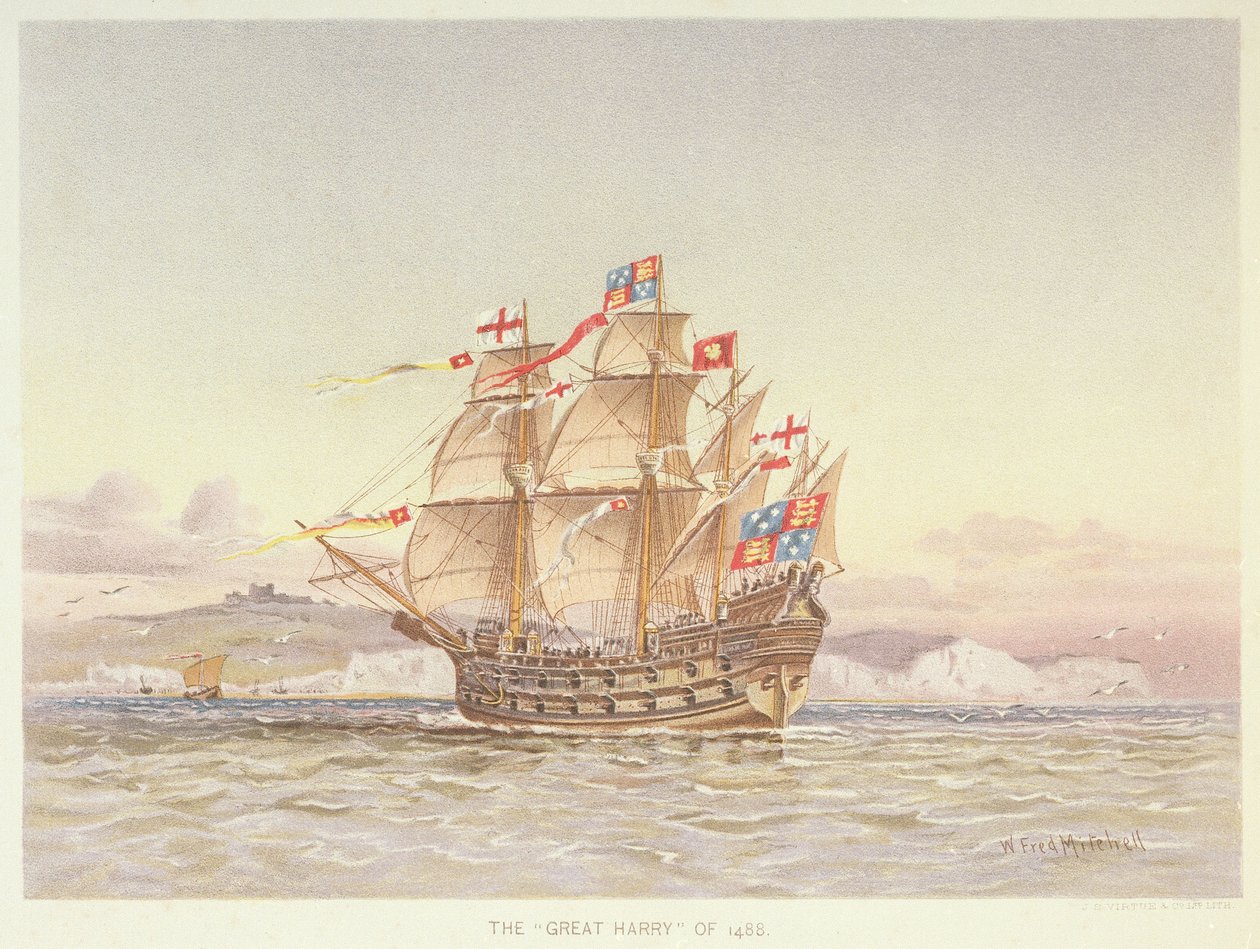 Velký Harry (kolorovaná litografie) od William Frederick Mitchell