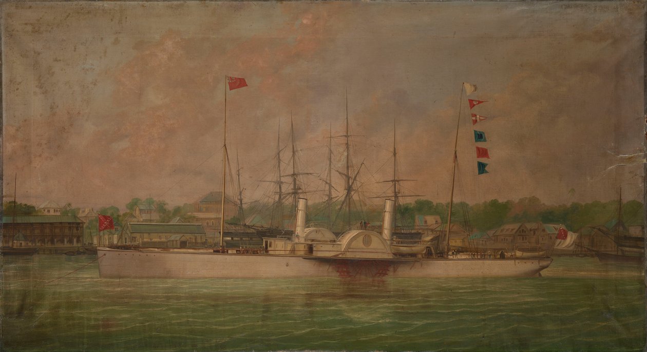 Pádlový parník "Ella od William Frederick Mitchell