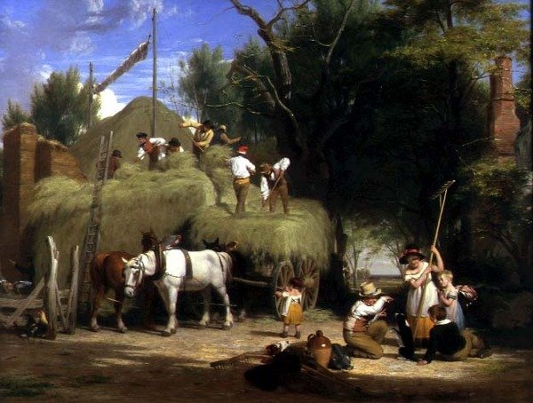 Stohování sena od William Frederick Witherington