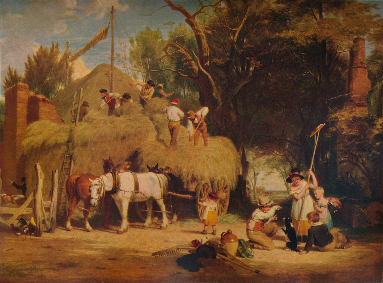 Stohování sena, 1840, 1938 od William Frederick Witherington