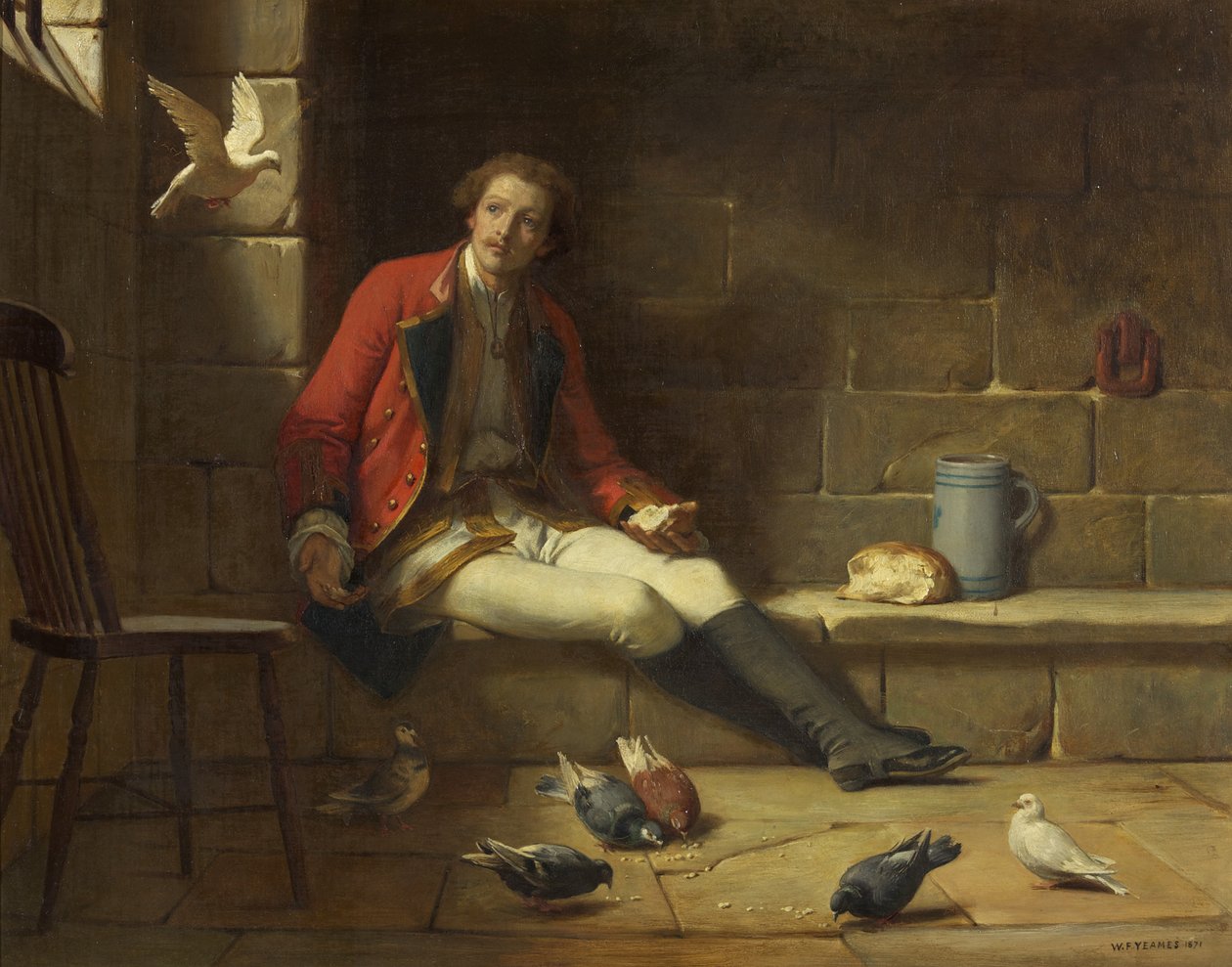 Vězeň a jeho hosté od William Frederick Yeames