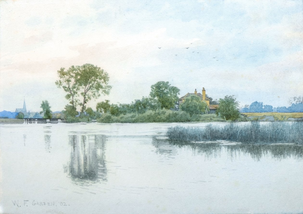 Přes řeku Ouse do Hemingford Abbots od William Garden Fraser