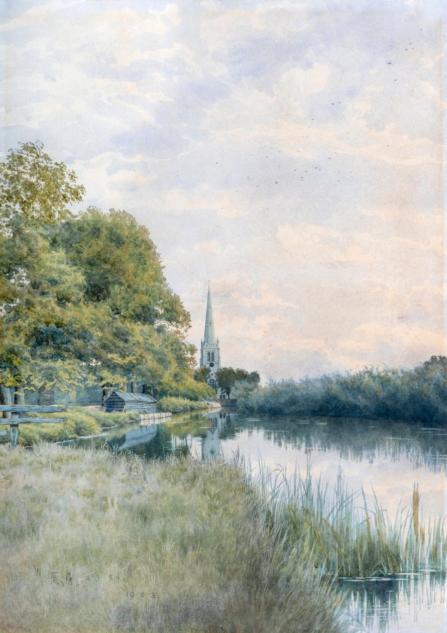 Kostel Všech svatých z přívozu, Hemingford Grey od William Garden Fraser