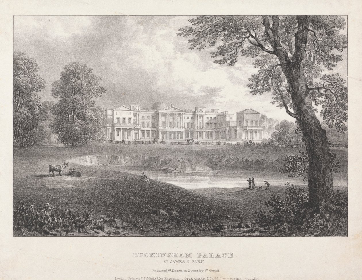 Buckinghamský palác od William Gauci