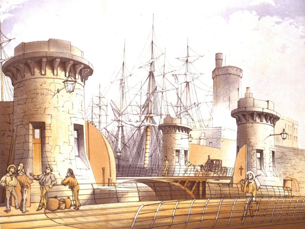 Stanley Dock Gates, 1864 od William Gavin Herdman