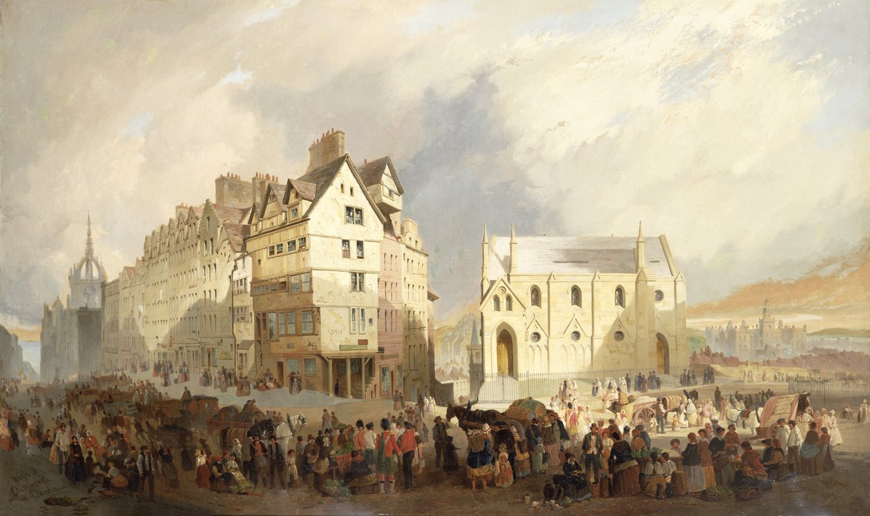 Pohled na Lawn Market, Edinburgh od William Gavin Herdman