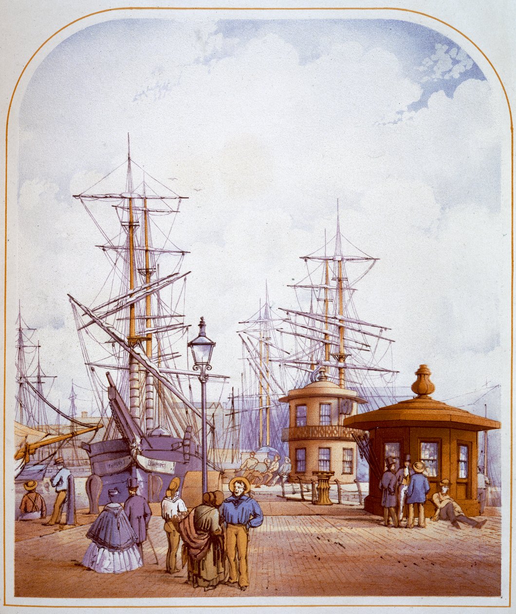 Waterloo Docks, Liverpool, 1864 od William Gawin Herdman