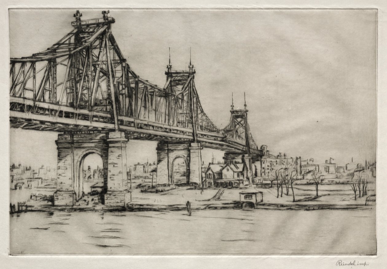 Queensboro Bridge, New York od William George Reindel