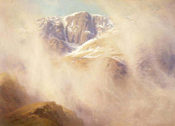 Mlhavé ráno, Hen Tor, Coniston Fells od William Gersham Collingwood