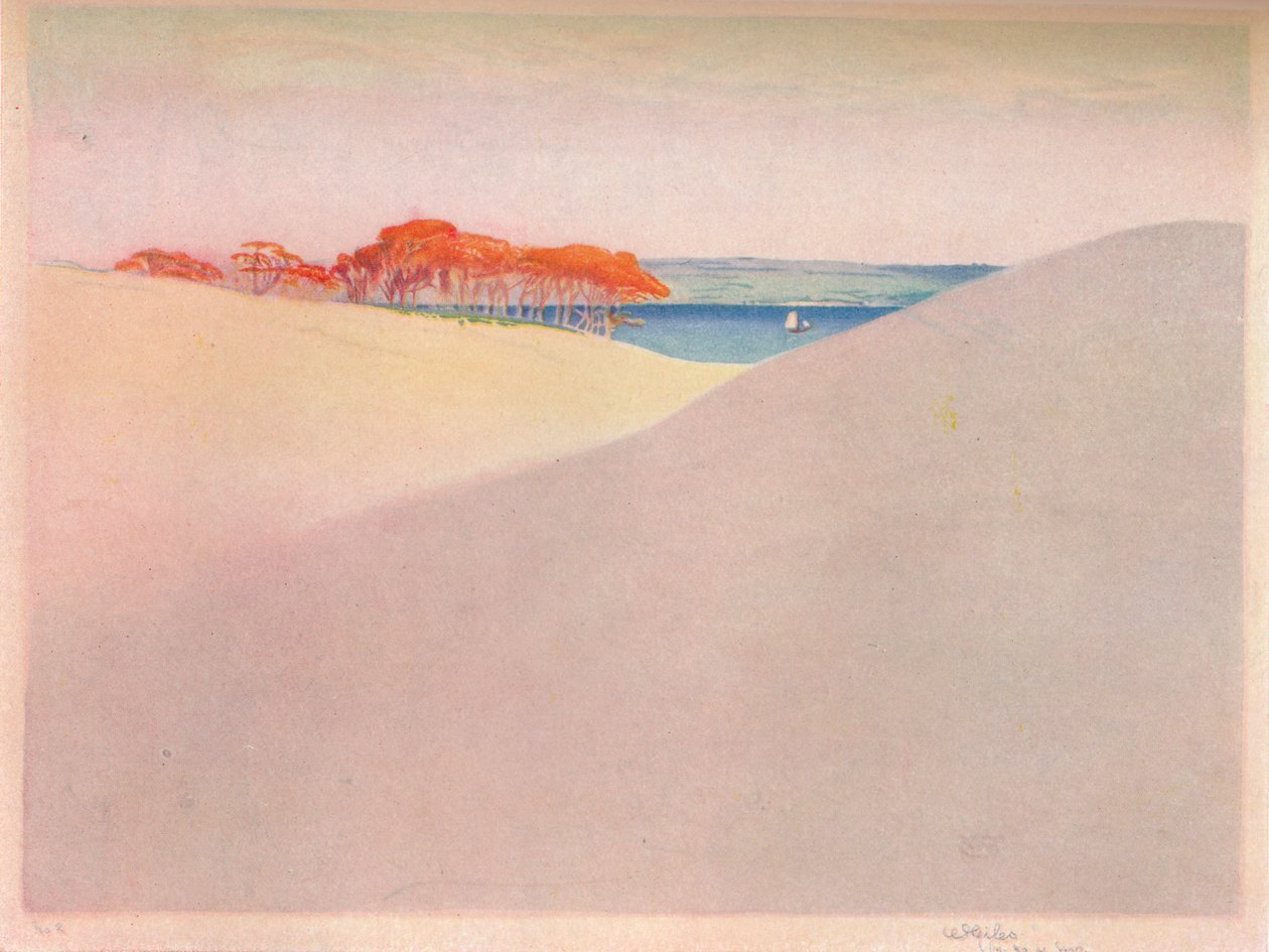 Písečné duny, Dánsko, c1917 od William Giles