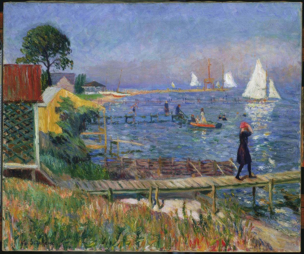 Koupající se v Bellportu od William Glackens