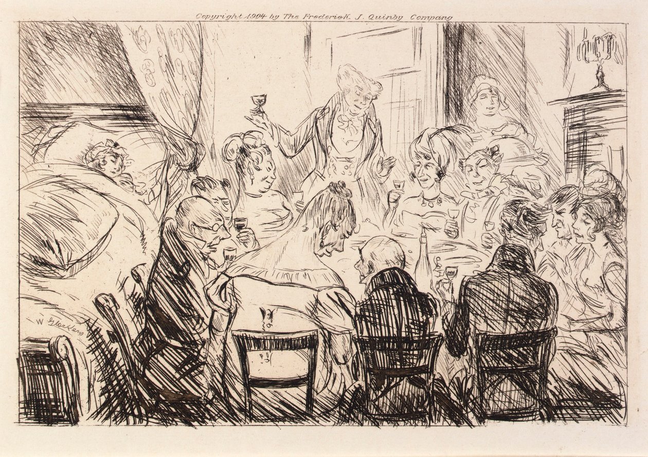 Nebylo slyšet nic než rachot talířů a vidliček od William Glackens