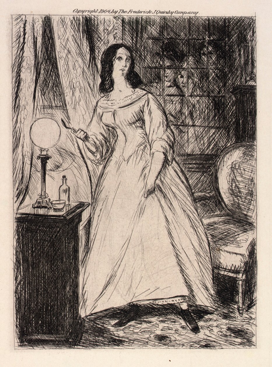 Ano, hodná maminko, ano - zamknu ti tvou stříbrnou lžičku. od William Glackens