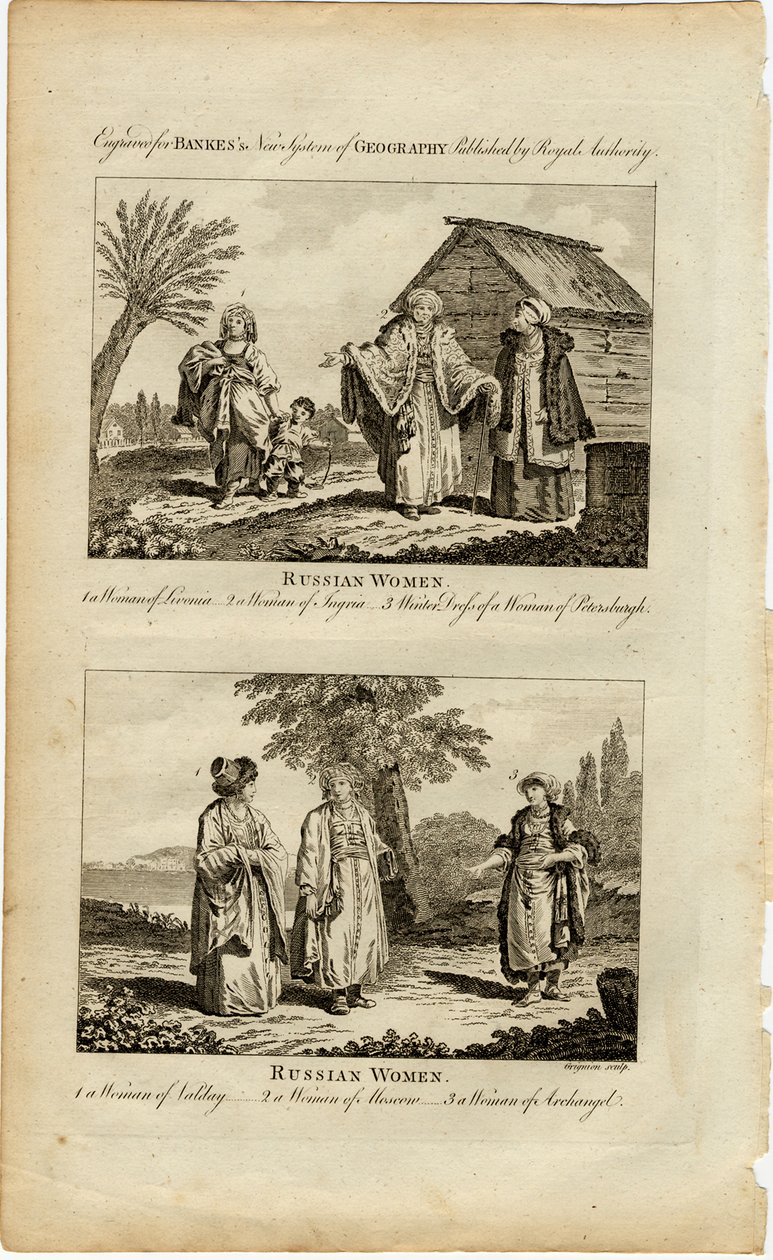 Zvyky ruských žen, asi 1730 od William Grainger