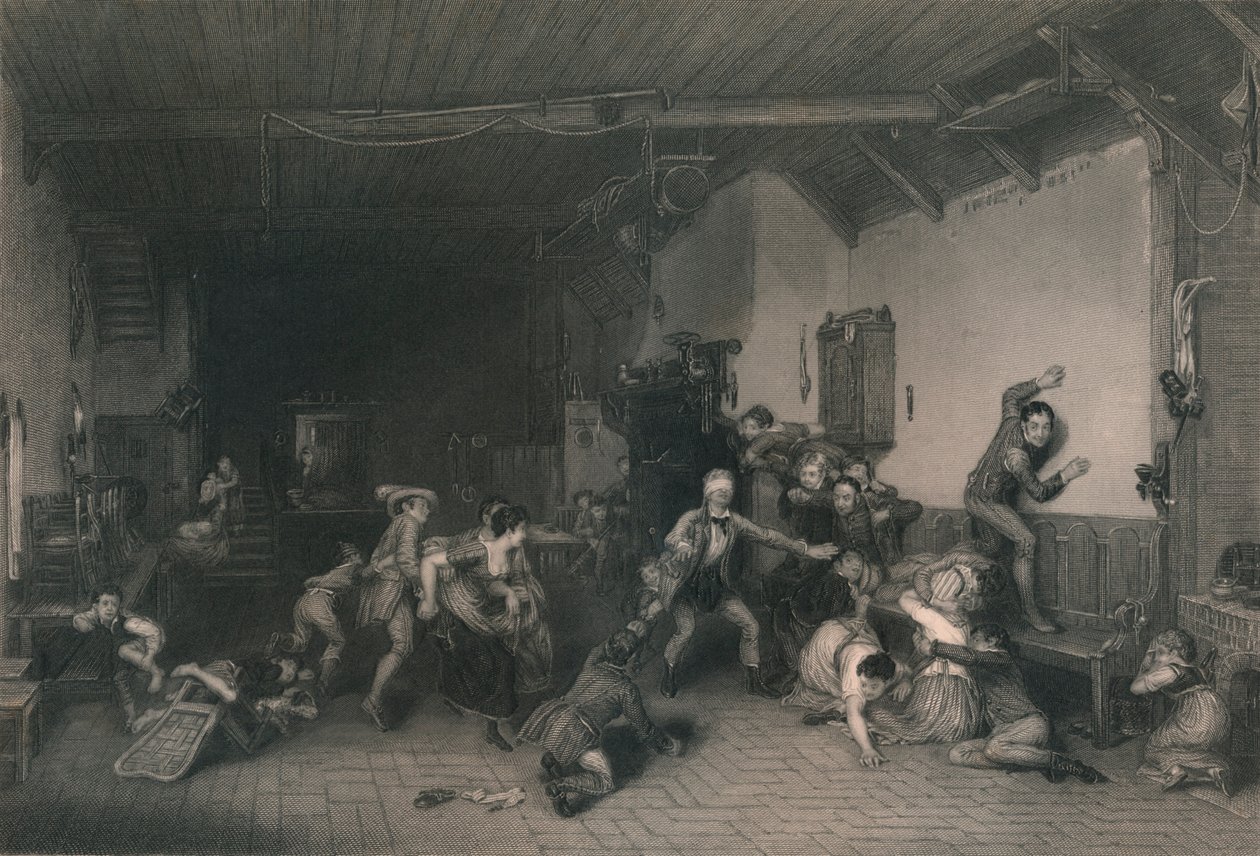 Blind Mans Buff, 1812, polovina 19. století. od William Greatbach