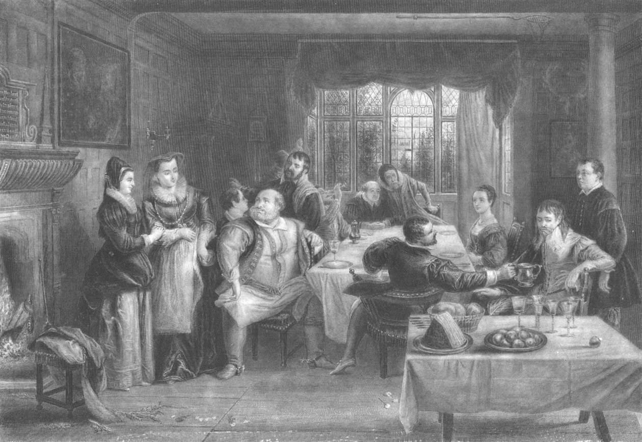 Falstaff a jeho přátelé, 1868. od William Greatbach