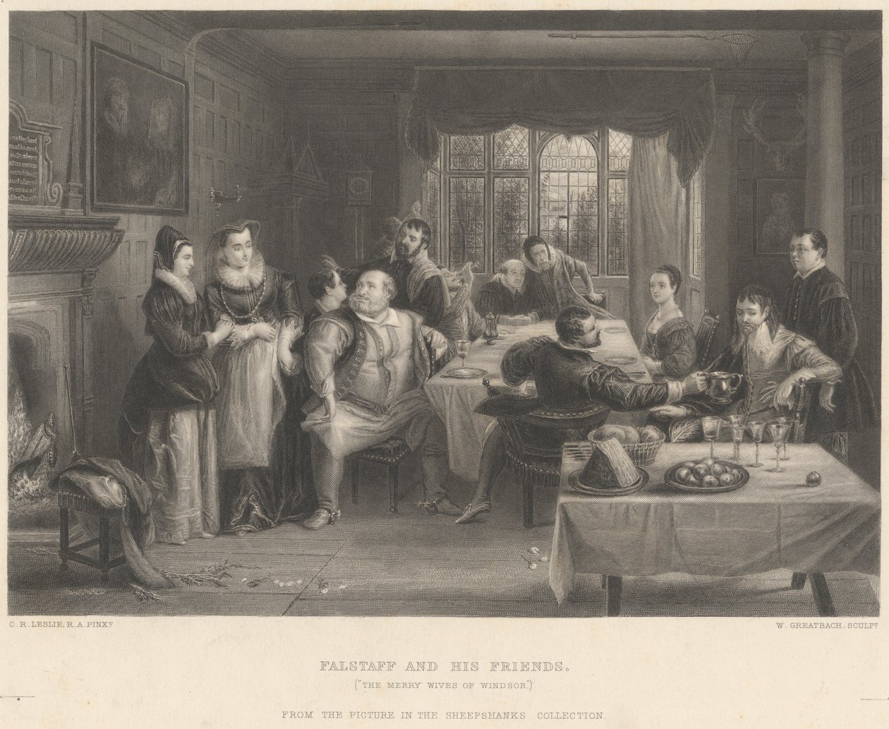 Falstaff a jeho přátelé od William Greatbach