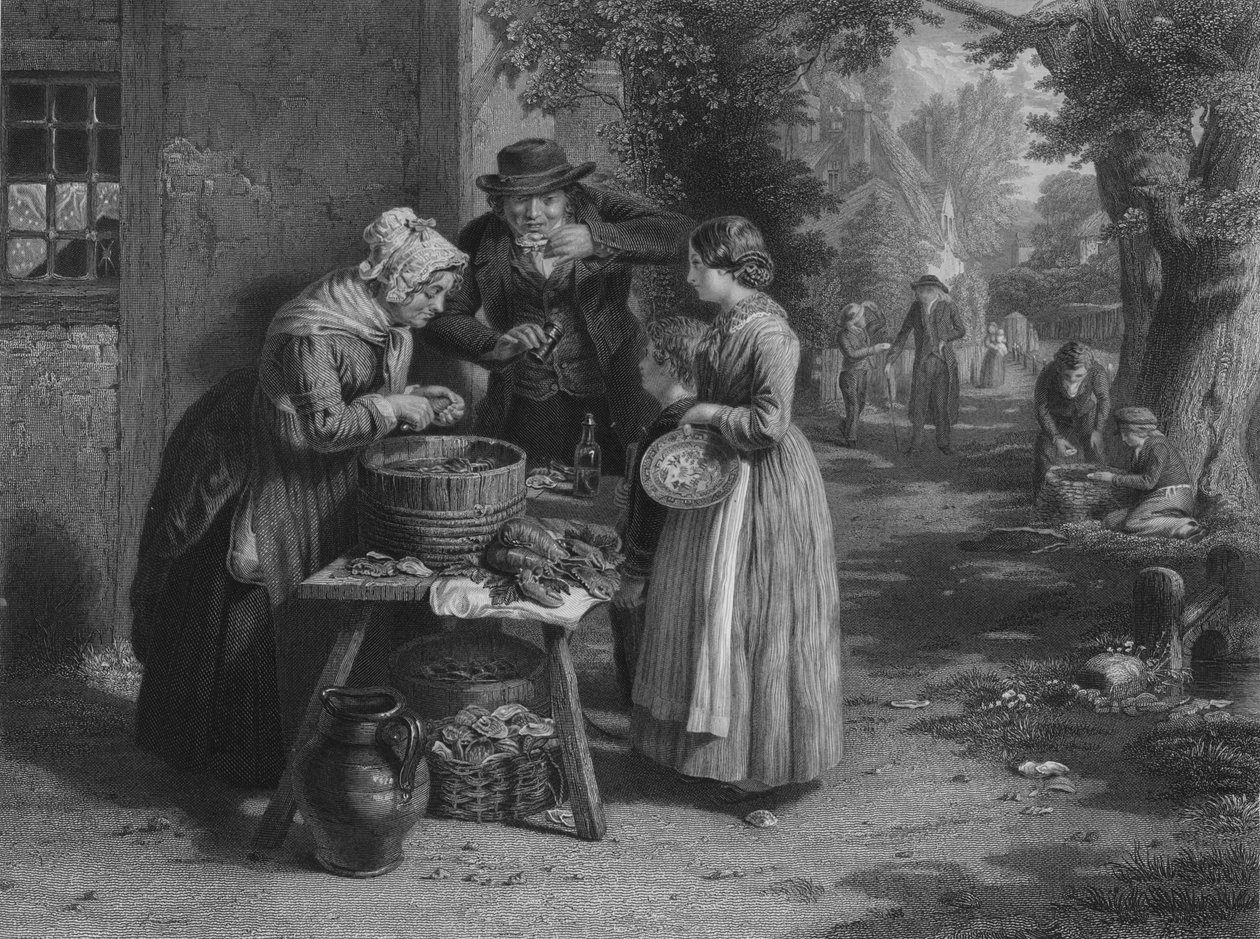 První den ústřic, 1863 od William Greatbach
