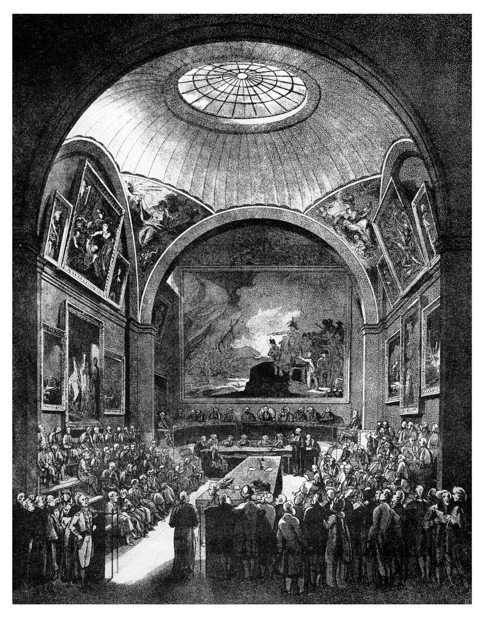 Common Council Chamber, Guildhall, City of London, 1886. od William Griggs