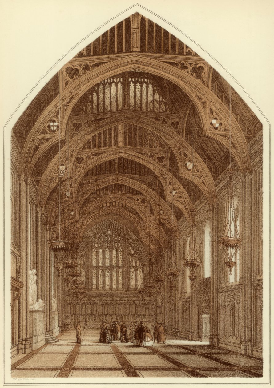 Interiér Guildhall, City of London, 1886 od William Griggs