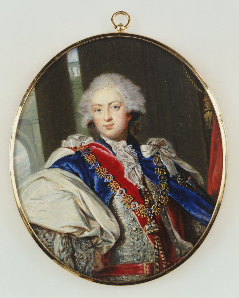 H.R.H. Frederick, Duke Of York, Three Quarter Length, Full Face, Wearing The Regalia Of The Order Of The Garter od William Grimaldi