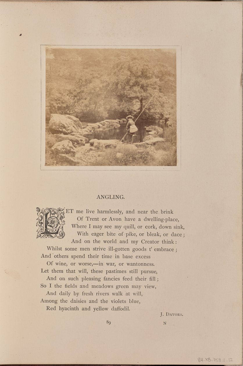 [Chlapec s rybářským prutem a cejnem, Anglie] od William Grundy