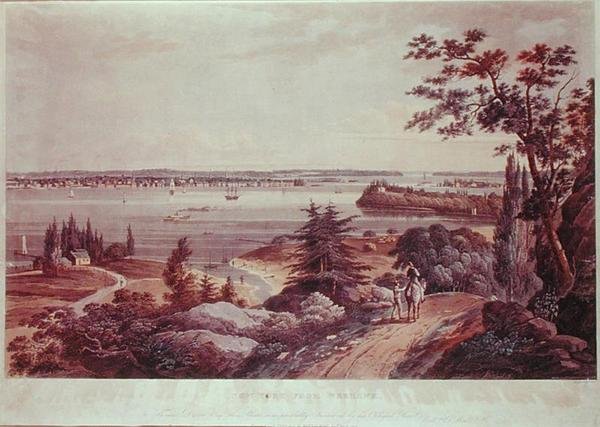 New York z Weehawk od William Guy Wall