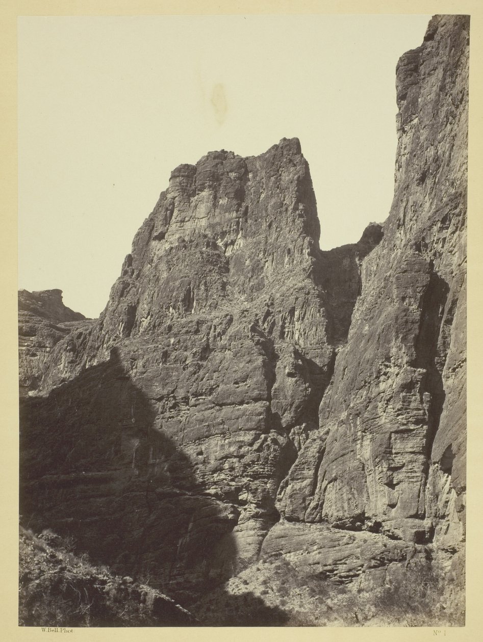 Kaňon Kanab Wash, řeka Colorado, pohled na jih od William H. Bell