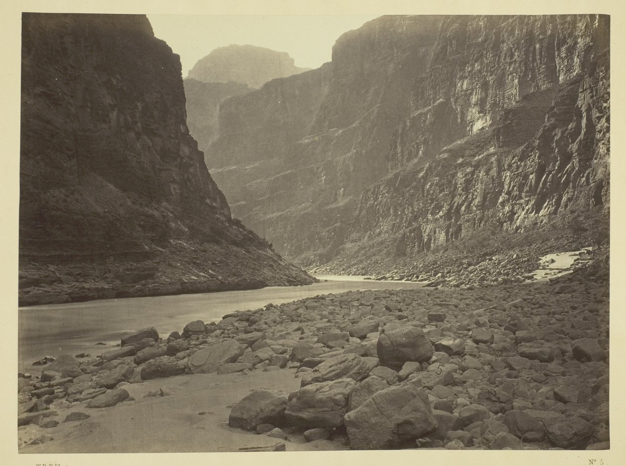 Řeka Colorado, ústí Kanab Wash, pohled na západ od William H. Bell