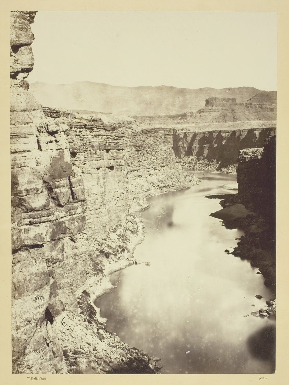 Grand Canon, Colorado River, Near Paria Creek, Looking West, 1872. od William H. Bell