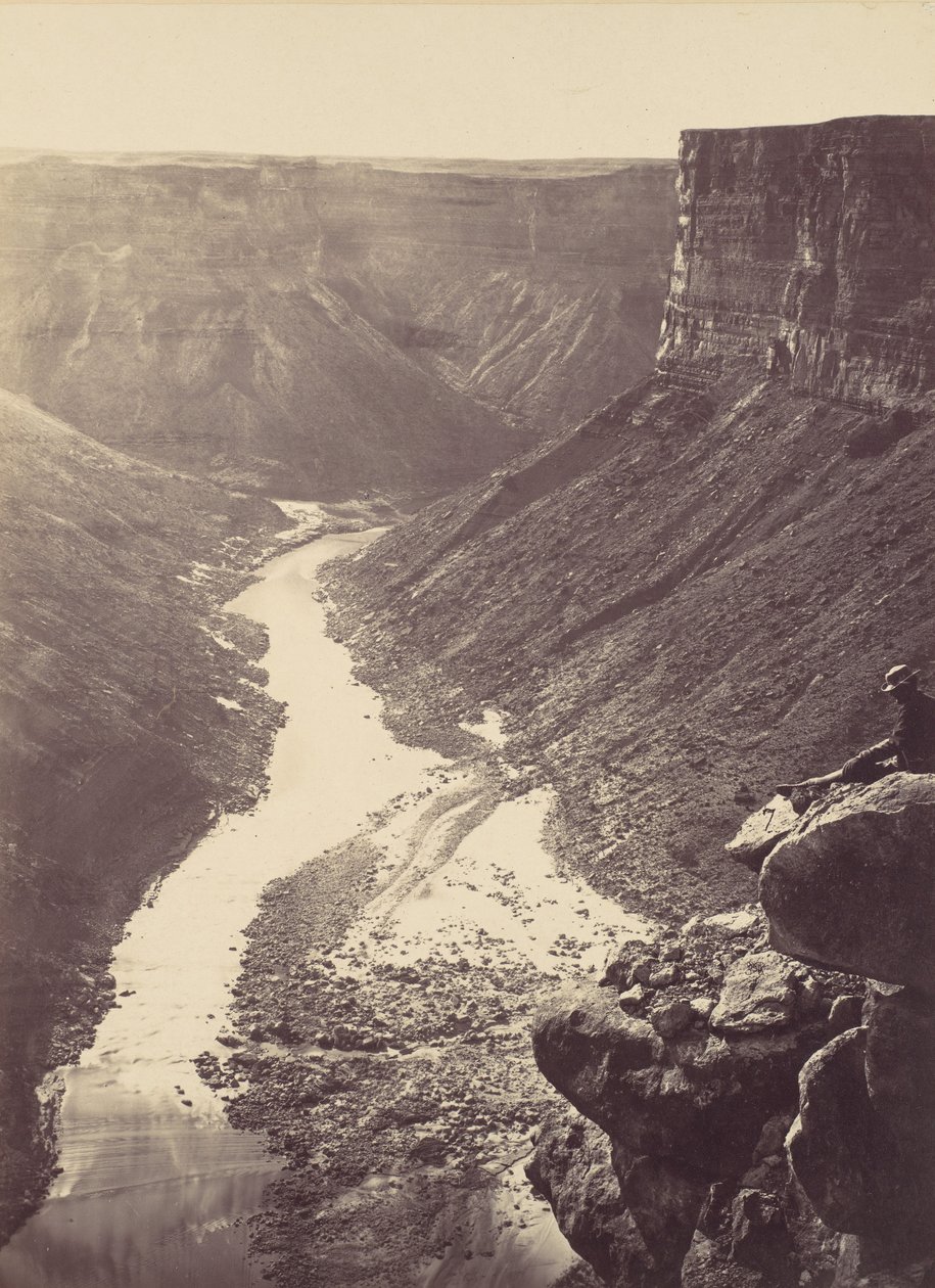 Grand Canyon, Colorado River, Near Paria Creek, Looking West, 1872. od William H. Bell