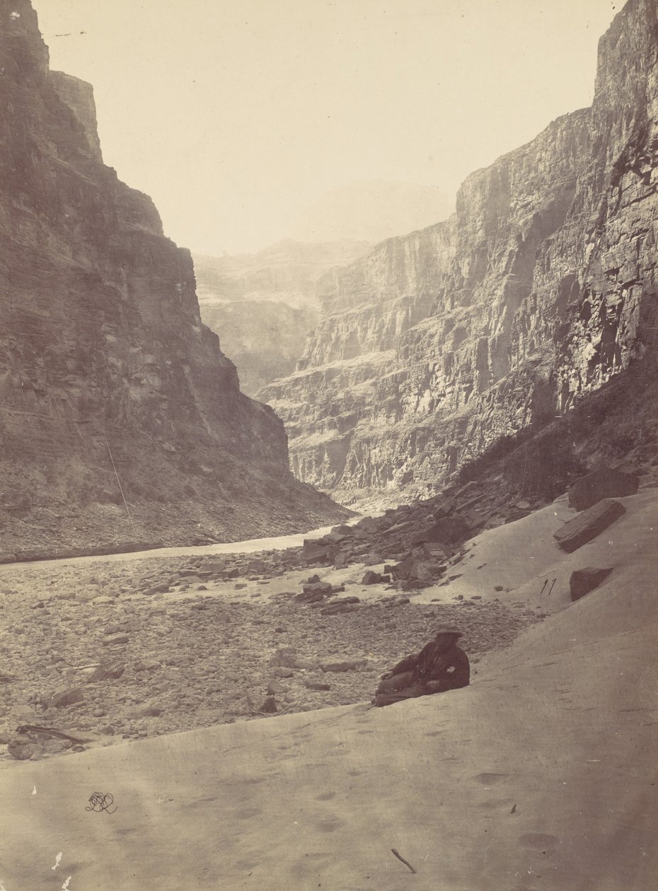 Velký kaňon řeky Colorado, Mouth of Kanab Wash, při pohledu na západ, 1872. od William H. Bell