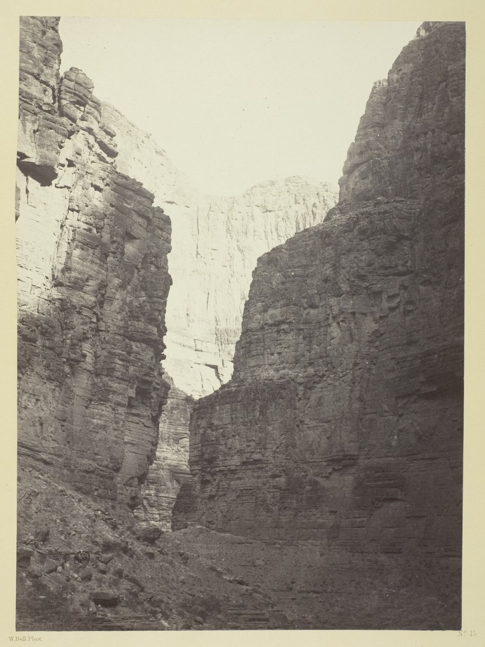 Vápencové stěny Kanab Wash, řeka Colorado od William H. Bell