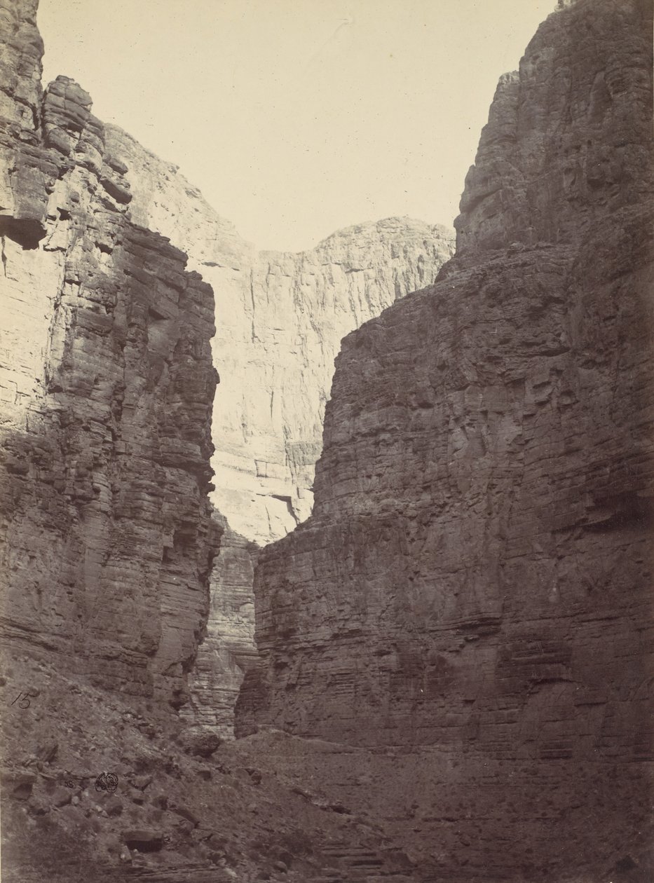 Limestone Walls, Kanab Wash, Colorado River, 1872. od William H. Bell