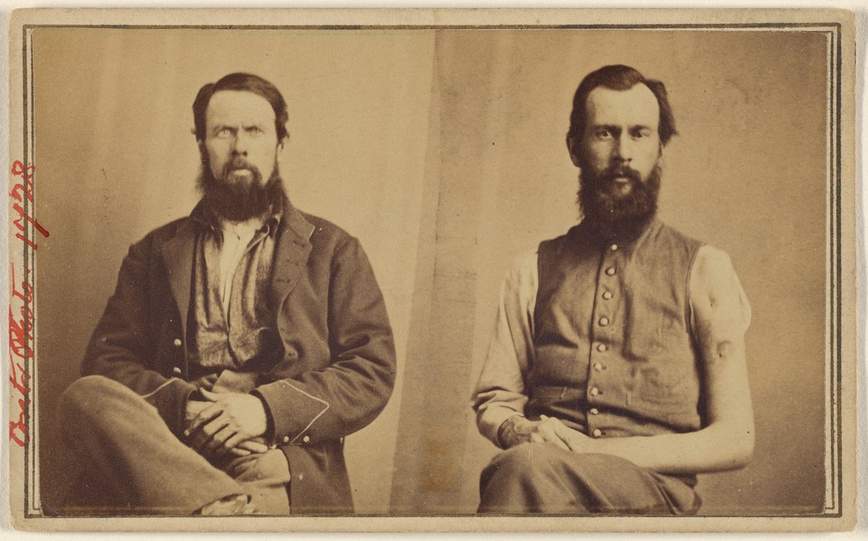 [Dvě neidentifikované oběti občanské války sedí] od William H. Bell