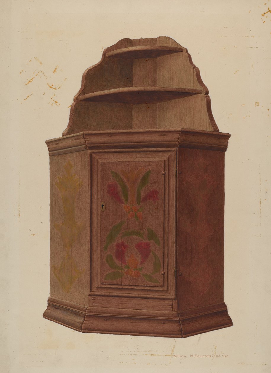 Rohová skříň, c. 1942. od William H Edwards