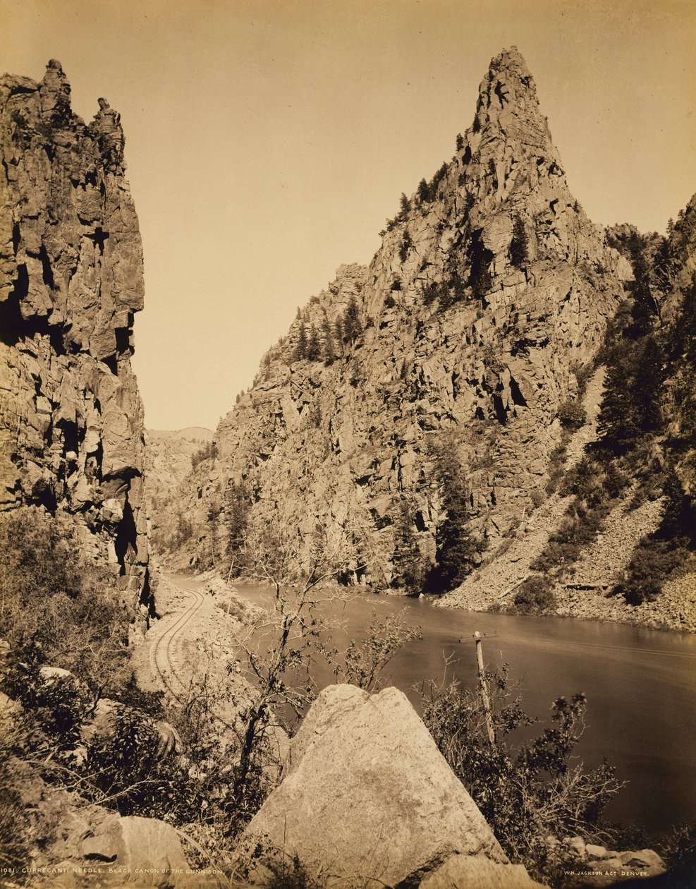 Currecanti Needle, Black Cañon of the Gunnison od William H. Jackson