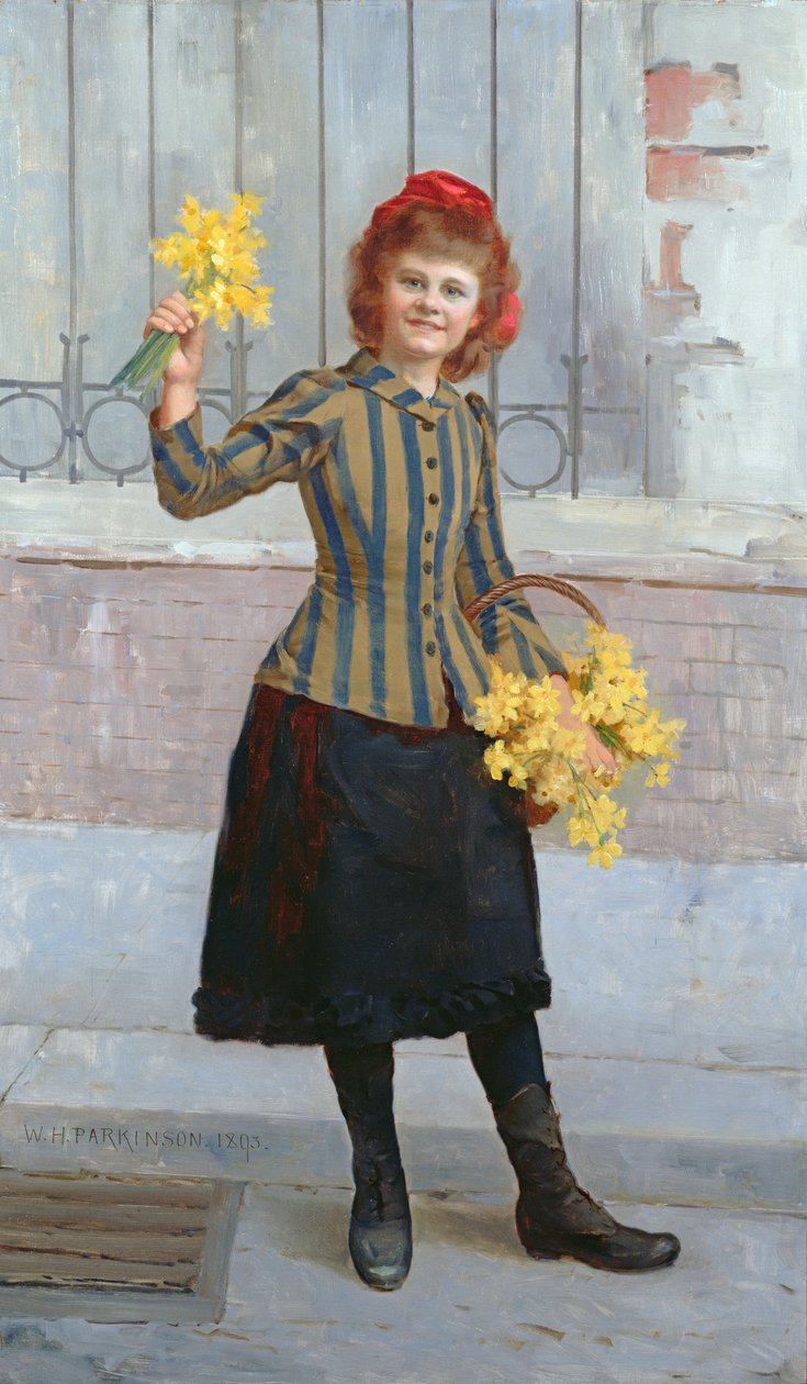 Portrét slečny Gertie Miller, 1893 od William H. Parkinson