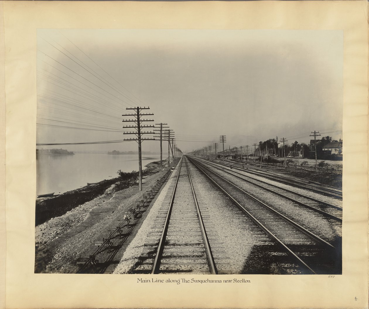 Main Line podél Susquehanny u Steeltonu od William H. Rau