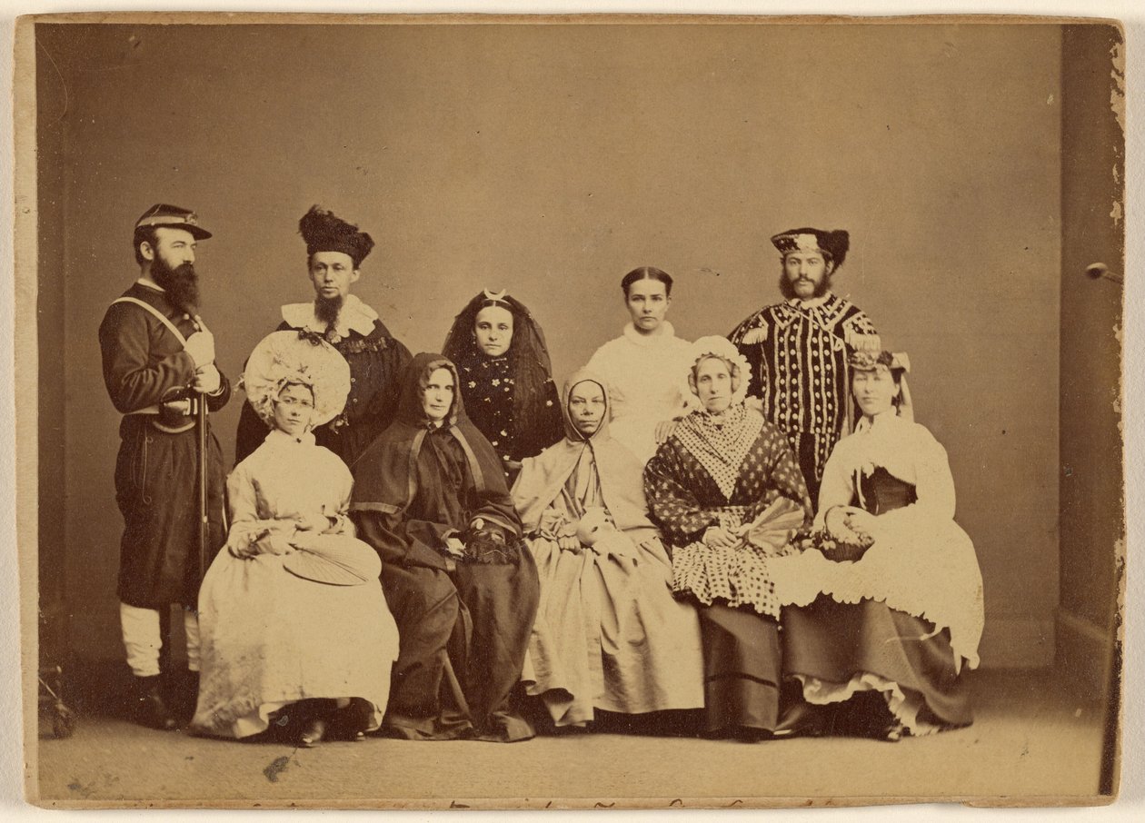Maškarní obraz 18. února 1868 - Friendship Hall Phila. od William H. Rhoades