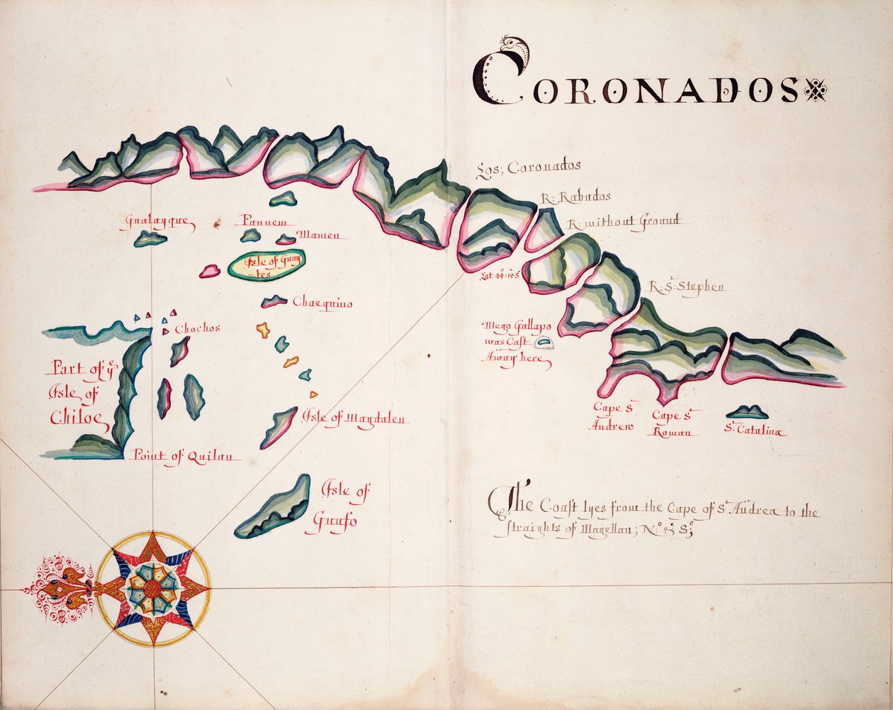Coronadoes, jihoamerické pobřeží Tichého oceánu od William Hack