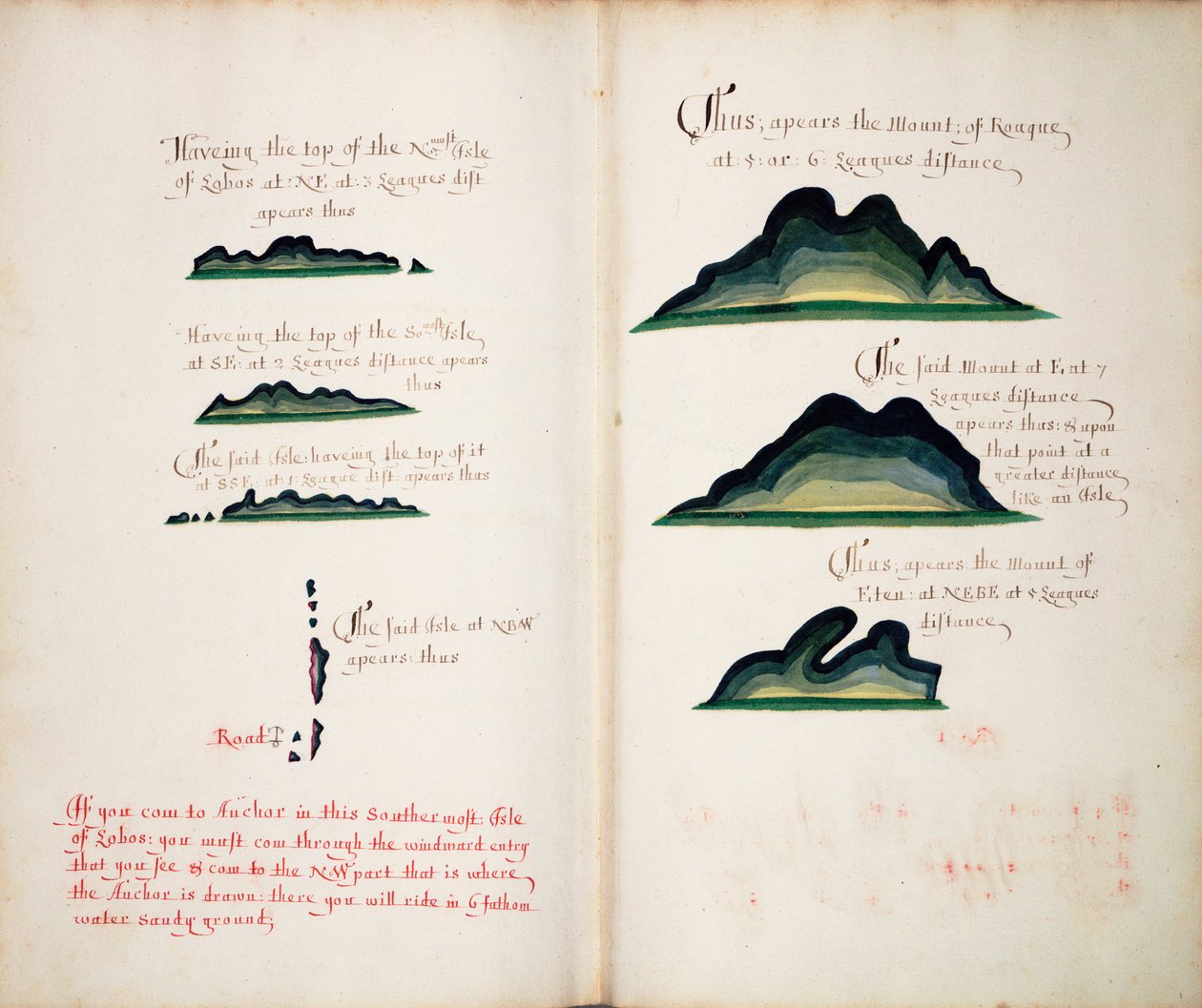 Výhled na ostrov Isla Lobos a hory od William Hack