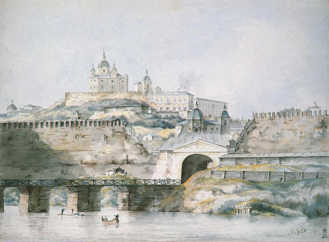 Pohled na město Smolensk, 1787 od William Hadfield