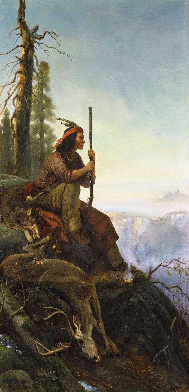 Signální oheň, 1880 od William Hahn