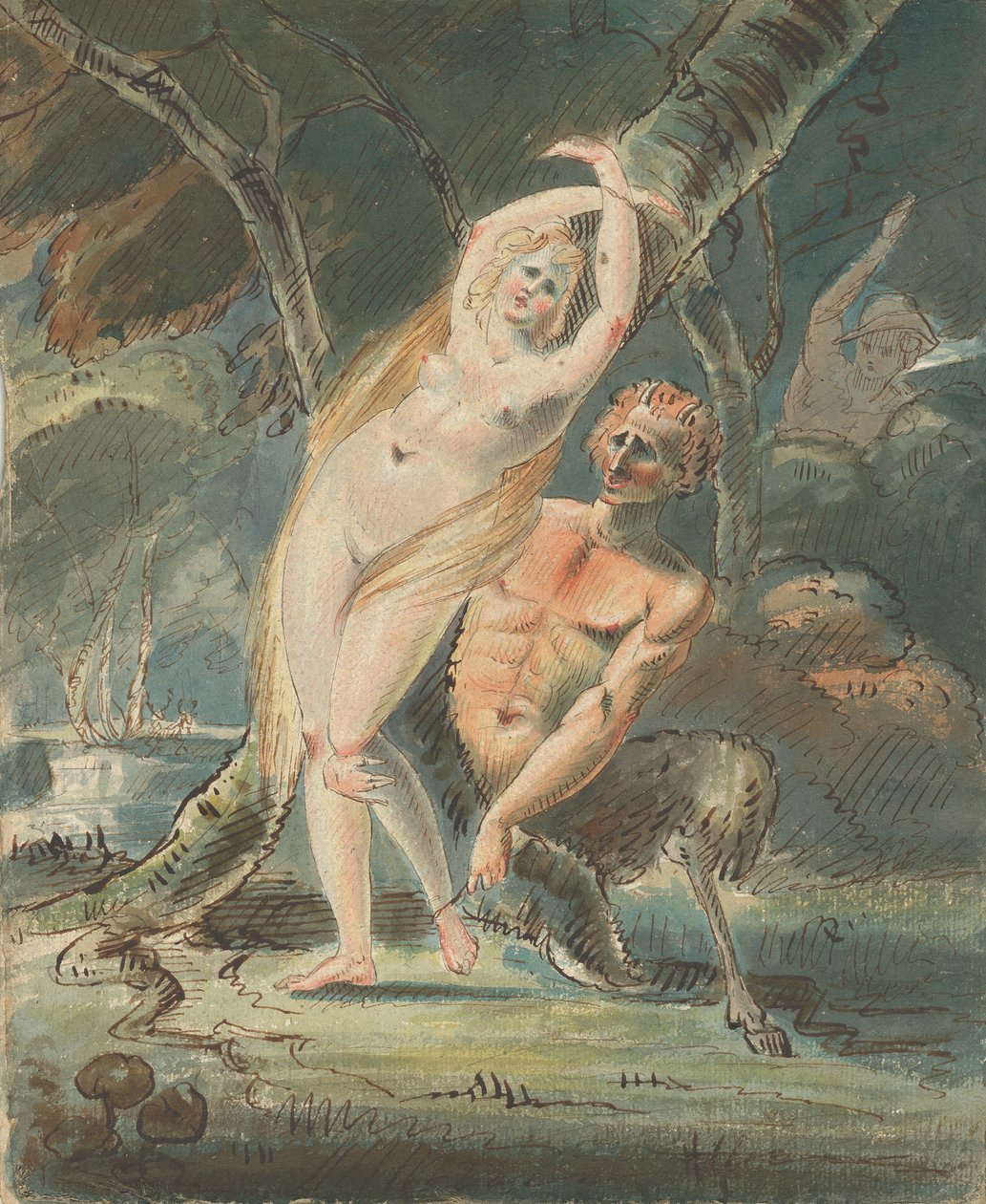 Amymone s chlípným satyrem, 1770-80. od William Hamilton