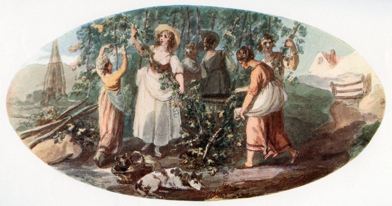 Sbírání chmele, 1912. od William Hamilton