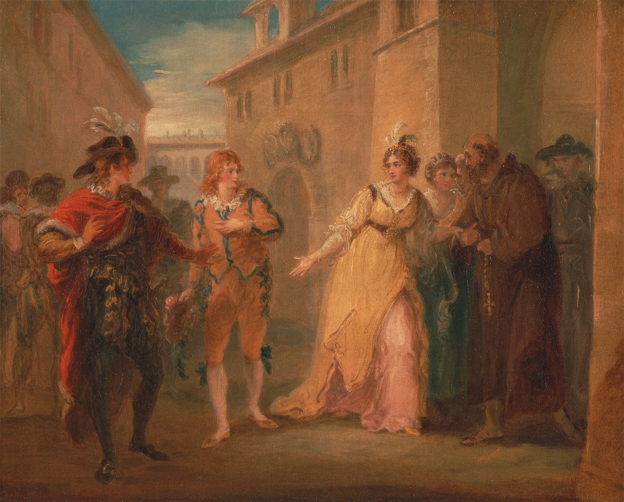 Odhalení Oliviina zasnoubení z "Twelfth Night", dějství V, scéna i od William Hamilton
